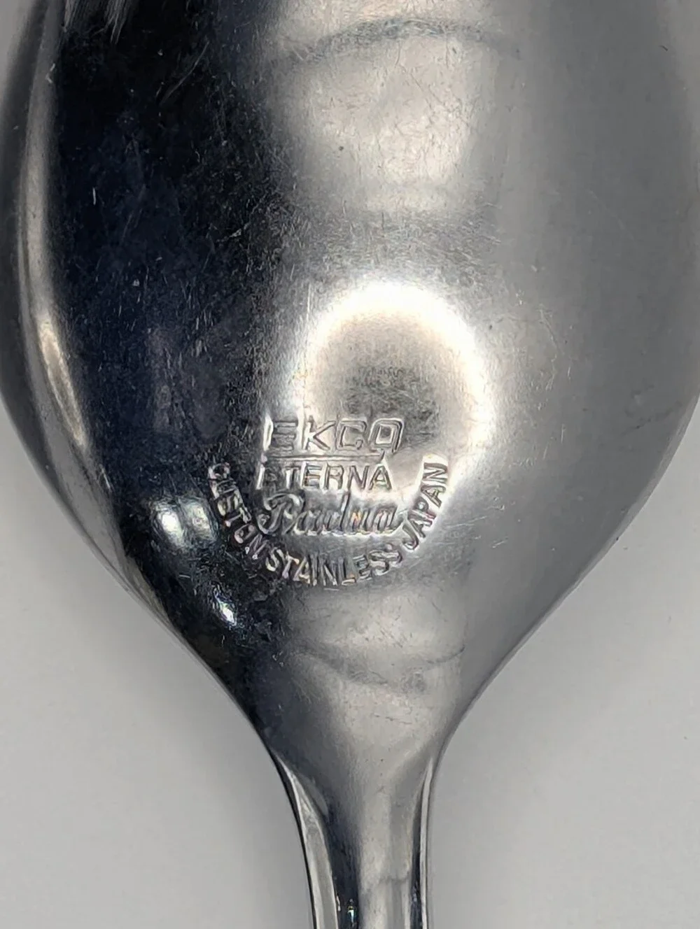 Ekco Eterna Padua Custom Stainless Japan Place Spoons - Set of 2 |  1 of 3 | MCM